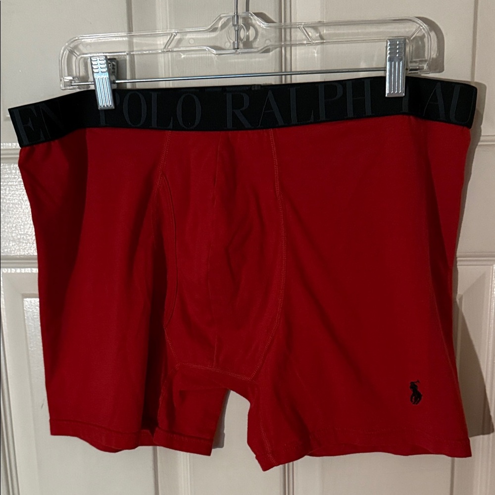 Polo by Ralph Lauren Men's Vibrant Red Boxer Briefs